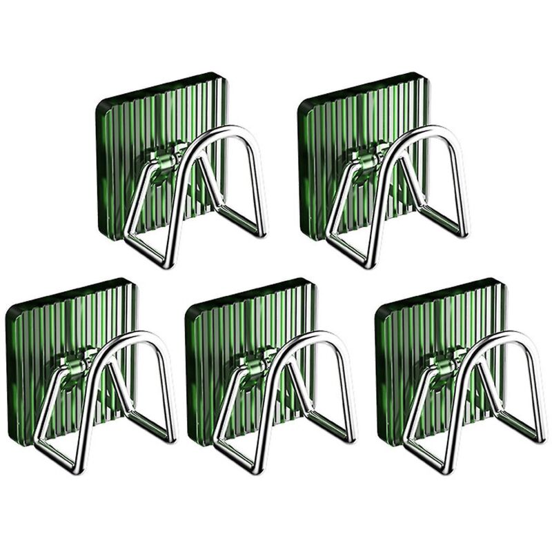 Abtropfgestell Mit Haken, Kein Bohren Erforderlich, U-förmiges Design, Robust, Mit Schwammhalter Und Geschirrtuchablage, Küchenaccessoire – 5er-set – Grün