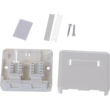 Dual-port-ethernet-desktop-anschlussdose Mit 2 Cat6-modulen