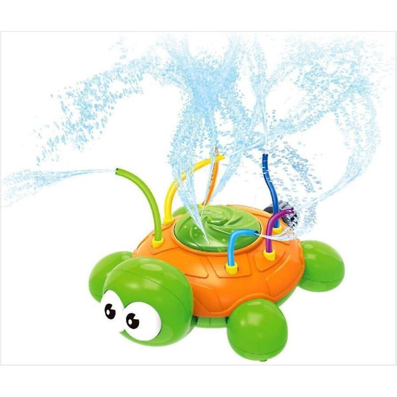 Schildkrötenförmiger Wassersprinkler Für Kinder, Ideal Für Wasserspiele Im Freien.