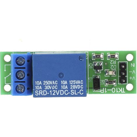 10-teiliges 1-kanal-dc-12v-relaismodul, High-level-triggerung, Arduino-kompatibel