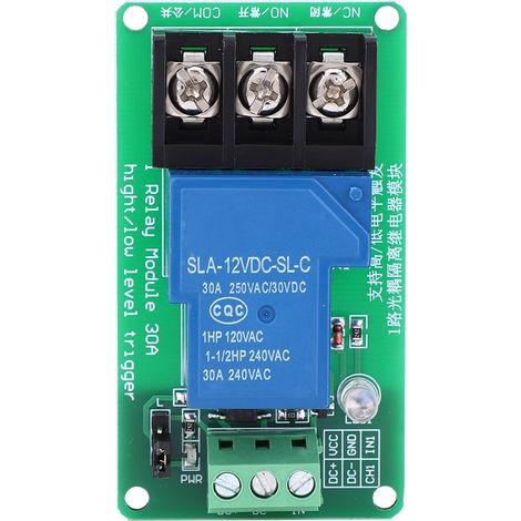1-kanal-relaismodul Mit Optokoppler-isolation, High- Und Low-pegel-triggerung, 30-a-12-v-schalter