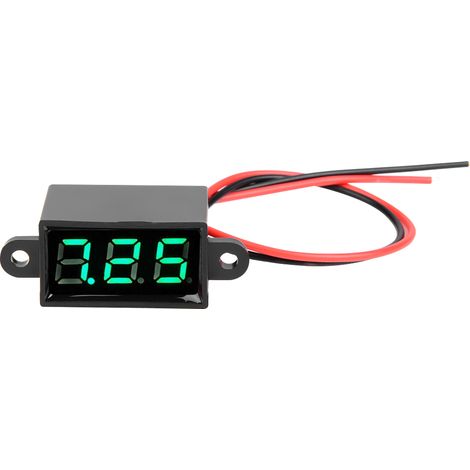 Wasserdichtes Digitales Dc-voltmeter (3–30 V) Mit Grüner Led-anzeige, 0,28"-zweidrahtanschluss