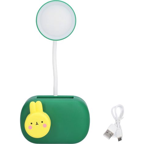 Niedliche Led-schreibtischlampe In Hasenform Mit Integriertem Anspitzer, Usb-betrieben, Für Schlafzimmer, Büro, Schule, Geschenk