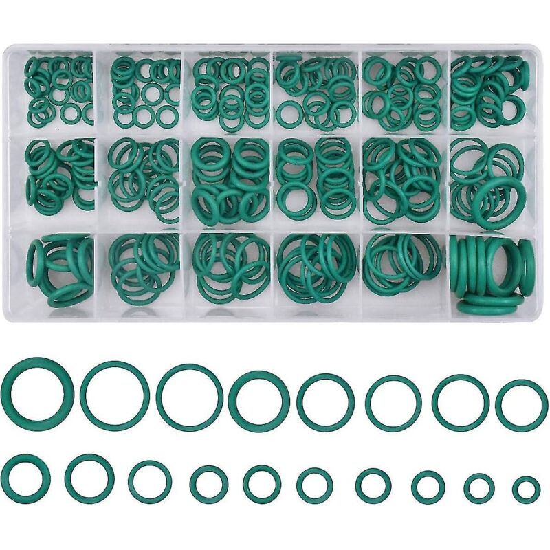 270-teiliges O-ring-sortiment – 18 Größen Von Gummidichtungen Für Kfz-klimaanlagen, Haushaltsgeräte, Lager, Pumpen