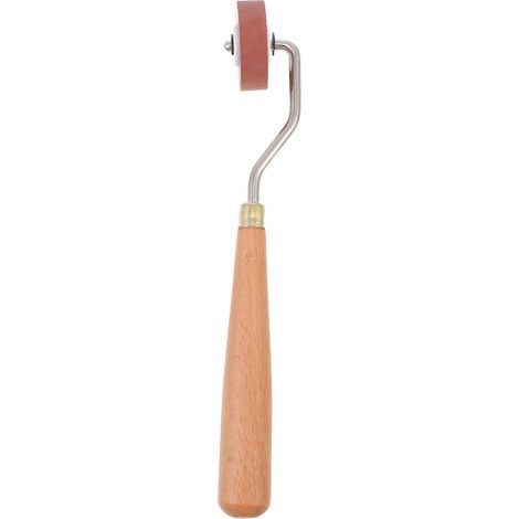 Hochwertige Farbwalze (1 Stück) – Gummiwalze Für Druck Und Bastelarbeiten – 18,7 X 3,5 Cm – Braun