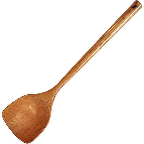 Küchenspatel Aus Holz, Wok-spatel, Kochschaufel, Küchenutensil – 39 X 9 Cm – Hellbraun