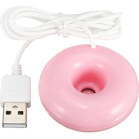 Tragbarer Mini-usb-luftbefeuchter In Donut-form, Schwimmend, Für Zuhause Und Schreibtisch, Vernebler, Mini-luftbefeuchter (pink) - Pink
