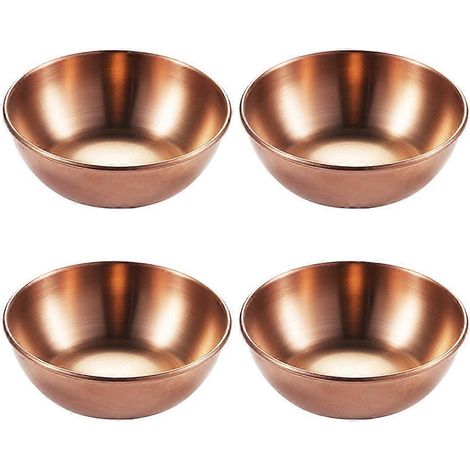 4-teiliges Serviertablett Für Vorspeisen, Einfache Saucenschälchen, Mini-gewürzschälchen – 8 X 8 X 2,5 Cm