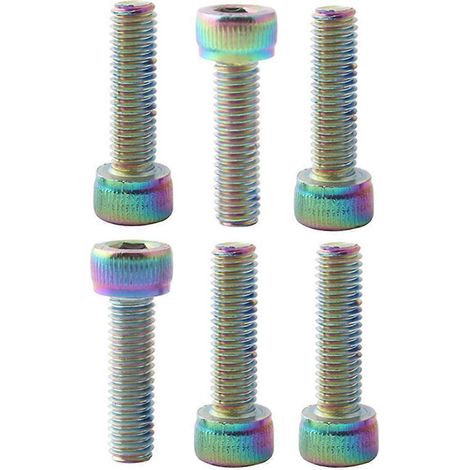 Schutzschrauben Für Die Tretlagerabdeckung Ihres Rennrads/fixie-mountainbikes – 2,28 X 0,85 Cm – Bunt