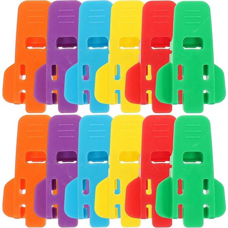 Set Mit 12 Multifunktionalen Dosenöffnern, Praktischen Und Originellen Deckeln Für Konservendosen – 0,6 X 3,5 X 5,5 Cm – Bunt