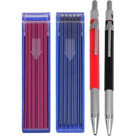 Zimmermannsbleistift-set, Druckbleistifte, Automatische Schreibbleistifte, Konstruktionsbleistifte Mit Minen – 15,00 X 1,00 X 1,00 Cm