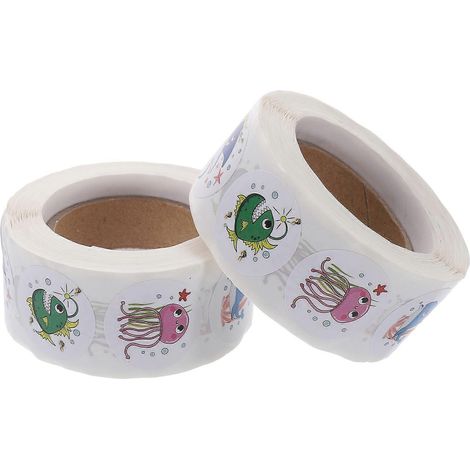 Rollen Mit Cartoon-tieraufklebern Für Hausaufgaben, Dekorationen Zur Belohnung Von Schülern – 2,5 X 2,5 Cm