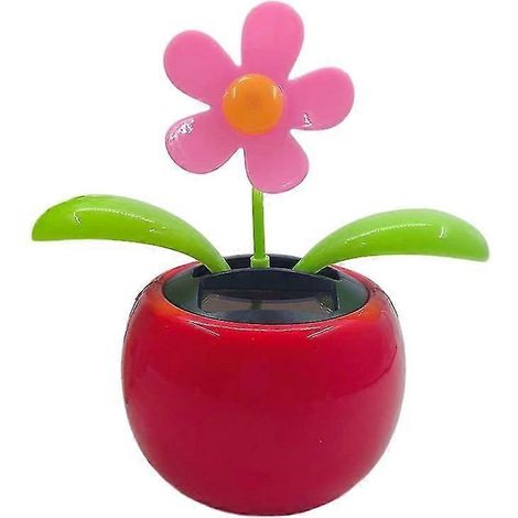 Witzige, Solarbetriebene Autodekoration, Farbenfrohes Cartoon-design, Geschenkidee Fürs Armaturenbrett, Tanzende Blume, Spielzeug Zum Verschenken An Freunde - A