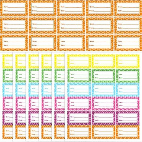 360 Kühlschrank- Und Gefrierschranketiketten, Selbstklebende Lebensmitteletiketten Zur Küchenklassifizierung – 6 X 3,5 Cm – Farbig