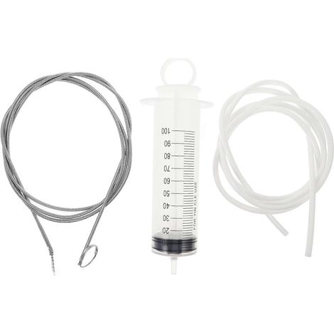 Abflussreinigungsset Mit Spritze – 18,50 X 6,00 X 4,00 Cm – Multi