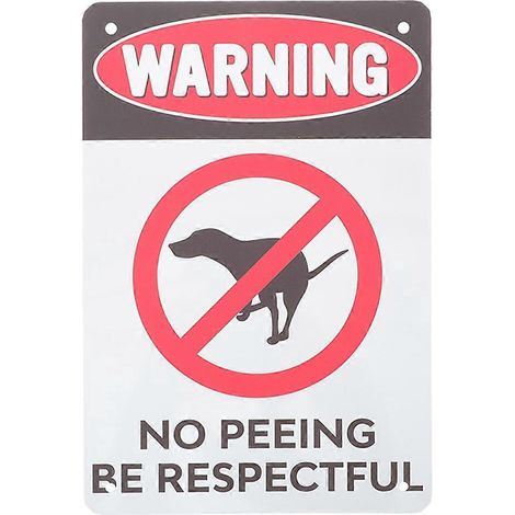 Schild „hunde Dürfen Nicht Urinieren“ – Gartenschild – Vorsicht Vor Urinierenden Hunden – 30,00 X 20,00 X 0,20 Cm