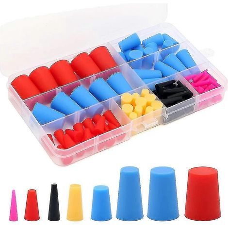 110 Konische Silikonkautschukstopfen, Hochtemperaturbeständige Gummistopfen Für Löcher, Spr