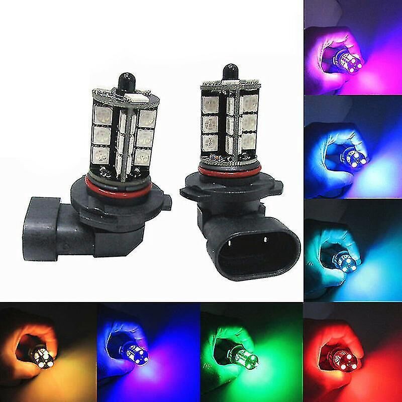 H11 H8 H9 5050 27 Smd Rgb Led-lampen Für Auto-nebelscheinwerfer Mit Fernbedienung
