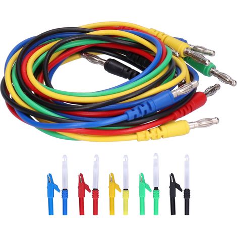 Mm X 1 M Messleitungssatz Mit Krokodilklemmen Für Bananenstecker