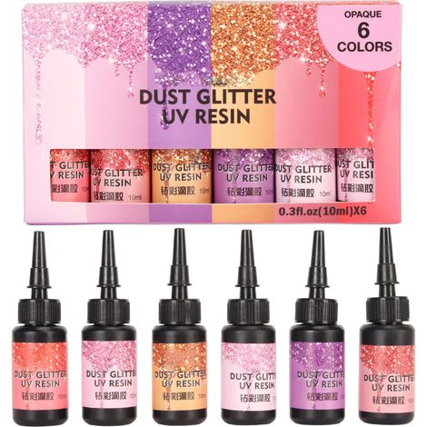 Stück Uv-kleber 10 Ml In Stiftform, Schnellhärtend, Rote Serie Für Diy-schmuck Und Bastelarbeiten
