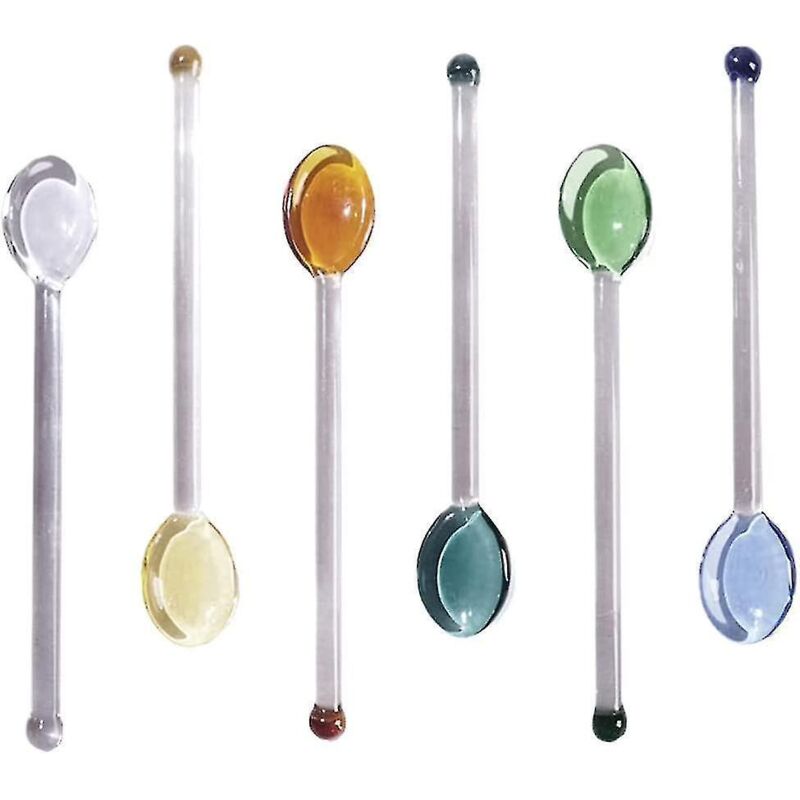 Glaslöffel, Teelöffel, Espressolöffel: Mini-teelöffel, Kleiner Teelöffel Zum Umrühren, Rührstab, Rührlöffel (6 Stück)