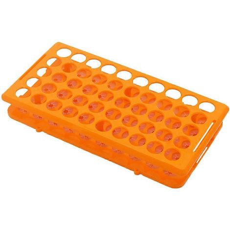 Halter Für Reagenzgläser, Flaschen Und Schnapsgläser, Aufbewahrungsorganizer Für 50 Reagenzgläser – 24,5 X 12,5 Cm – Orange
