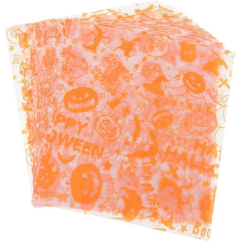 50 Blatt Geschenkpapier Für Selbstgemachte Süßigkeiten Und Kekse – 24,5 X 21,5 X 0,1 Cm – Orange