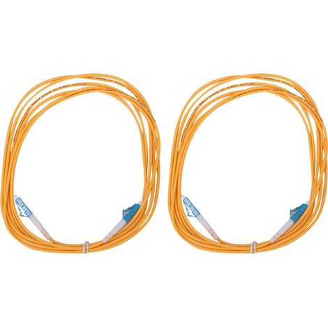 2 Stück Singlemode-glasfaser-patchkabel Lc Upc Auf Lc Upc, 3 Meter