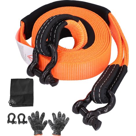 Tonnen, 5 Meter Langes Polyester-abschleppseil Für Geländefahrzeuge (orange)