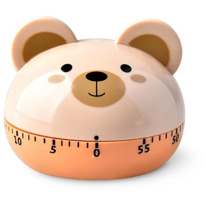 Mechanischer Küchentimer In Bärenform, Präziser 60-minuten-timer Für Kinder Und Schüler