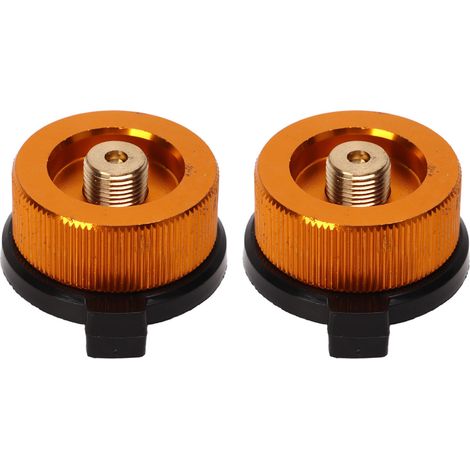 Camping-gasadapter, Leichte, Selbstverlöschende Feuervorrichtung – 2-teilig Aus Nylon Und Kupfer-aluminium-legierung