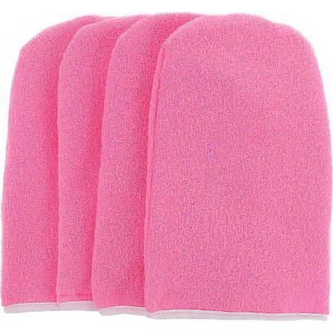 Paar Paraffinbadhandschuhe, Isolierte Handpflegehandschuhe (rosa) – 24,8 X 16,5 Cm – Rosa