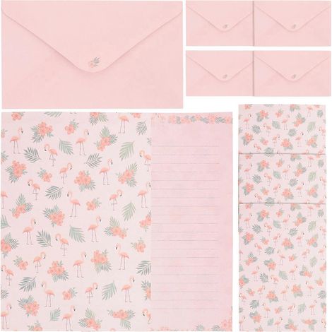 Set Mit 5 Briefumschlägen Im Vintage-stil – 15,00 X 9,00 X 0,10 Cm – Rosa