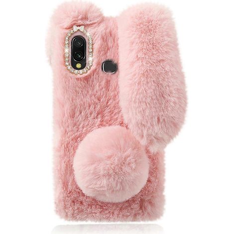 Handyhülle Mit Plüschhasenmotiv (1 Stück) Aus Tpu, Kompatibel Mit Galaxy A20e – Samsung Galaxy A20e – Pink