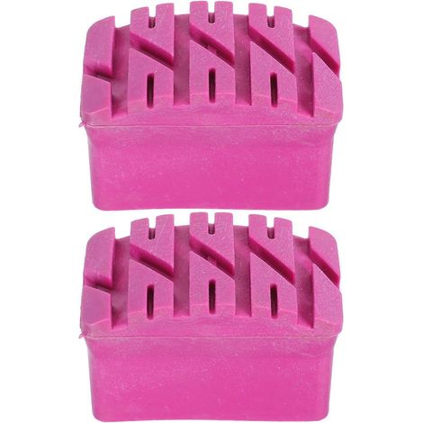 Set Mit 2 Rutschfesten Trittleiter-fußschonern (rosa) - 7,00 X 5,00 X 3,00 Cm - Rosy