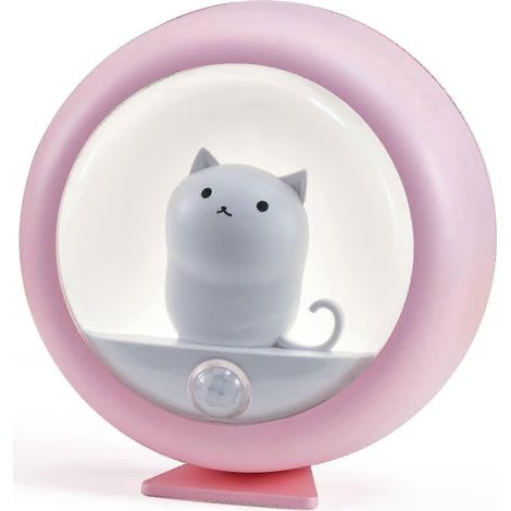 Katzen-nachtlicht, Bewegungsmelderlampe Für Den Innenbereich, Niedliche Nachttischlampe Mit Einstellbarer Helligkeit, Magnetisch Und Wiederaufladbar, Kinder-nachtlicht Für Schlafzimmer, Badezimmer, Kl