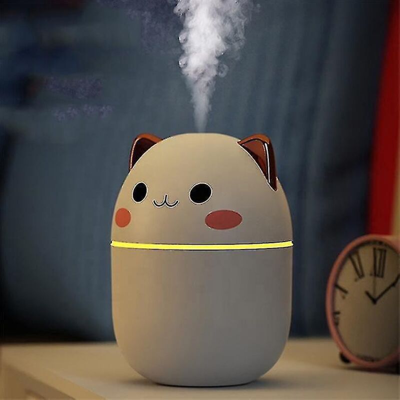 Kawaii 200ml Luftbefeuchter, Niedlicher Kawaii Aroma-diffusor Mit Nachtlicht, Kaltnebel, Rosa Luftreiniger Für Schlafzimmer, Zuhause Und Auto