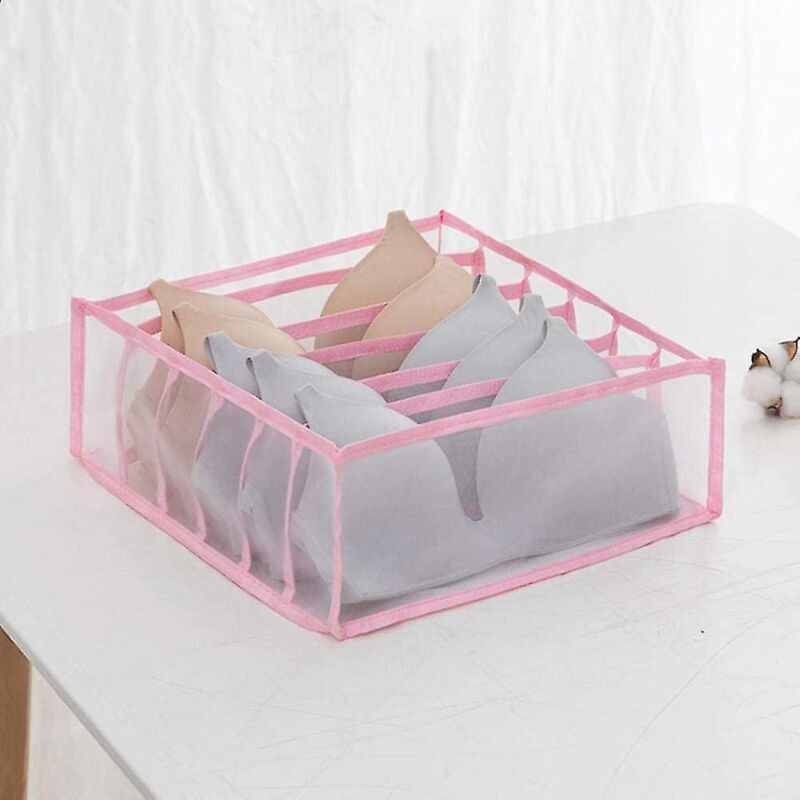 Aufbewahrungsset Für Unterwäsche – Faltbarer Schubladenorganizer Für Unterwäsche – 6 Fächer – Rosa