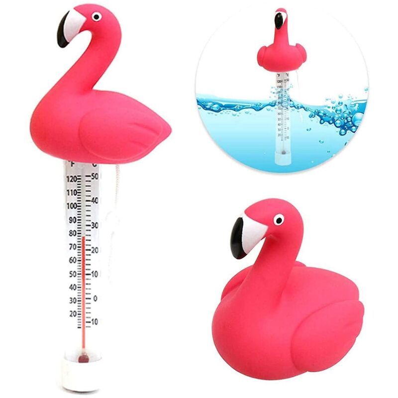 Flamingo-schwimmthermometer Für Innen- Und Außenpools Und Spas
