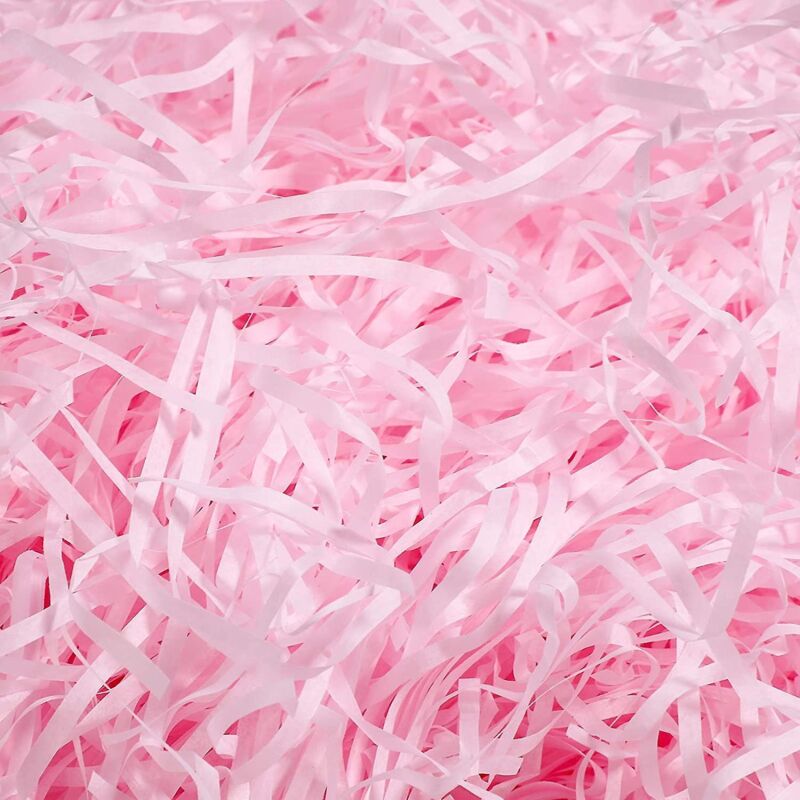 Zerkleinertes Rosa Kraftpapier (100 G) Zum Befüllen Eines Geschenkkorbs