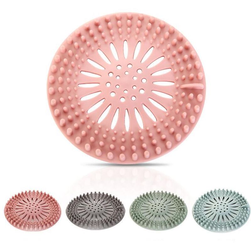 Set Mit 4 Silikon-abflussstopfen Mit Saugnapf Zum Auffangen Von Haaren, Für Küche Und Badezimmer.