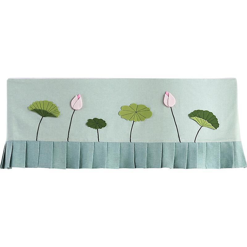 Hängende Klimaanlagenabdeckung Mit Lotusblattmuster – Klein, Frisch Und Elegant, Ideal Fürs Schlafzimmer, Staubdicht – 85 X 21 X 31 Cm