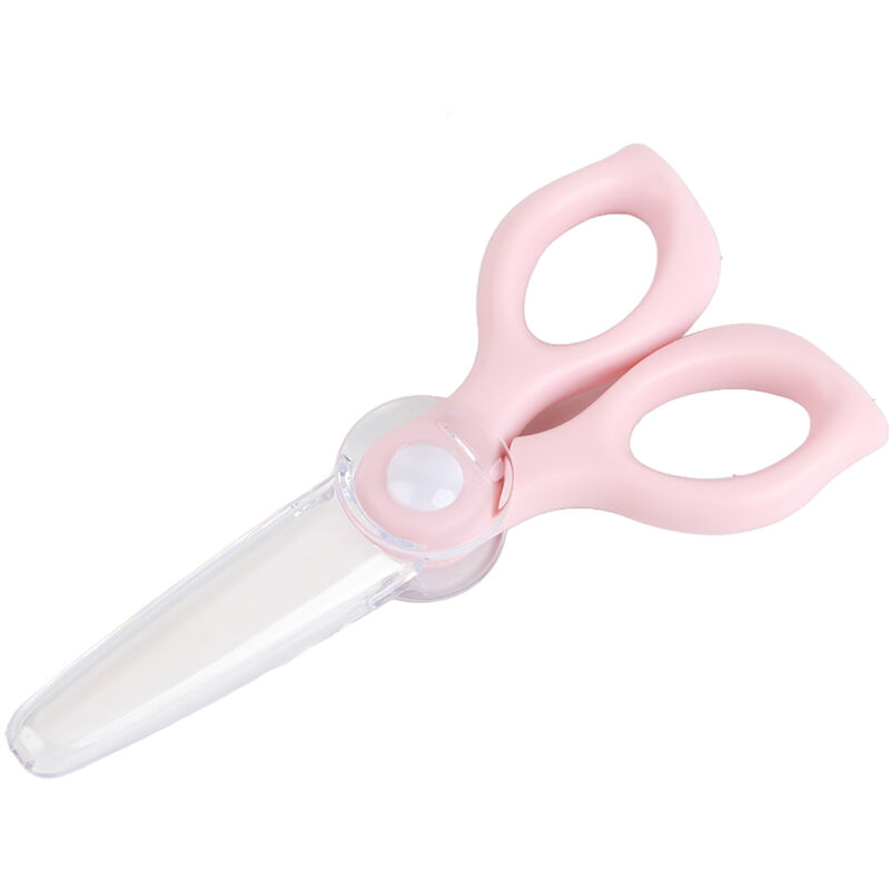 Leichte, Tragbare, Rutschfeste Babyschere, Rosa Babynahrungsergänzungsmittel