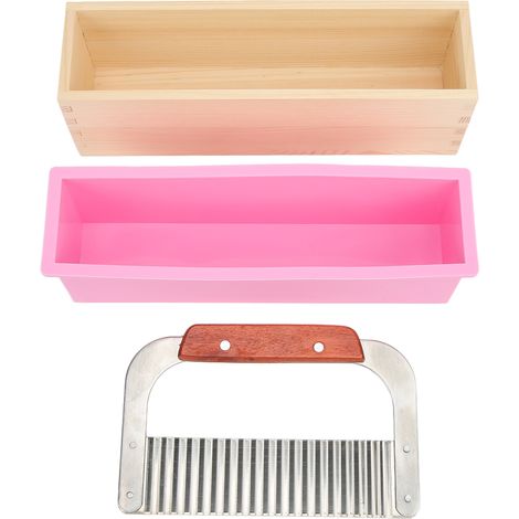 Seifenform Aus Holz Mit Wellenausstecher Und Silikonform Für Diy-anfänger