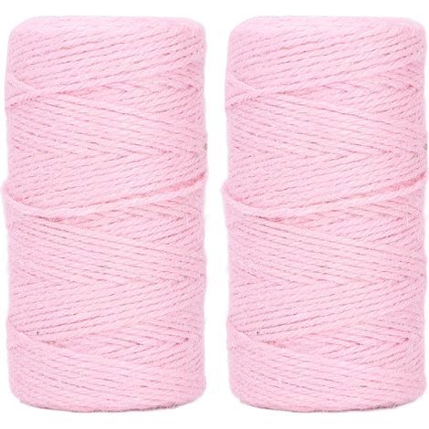 Stück Rosa Baumwollseil, Leicht, Strapazierfähig, Komfortabel, Diy-werkzeug, Atmungsaktiv