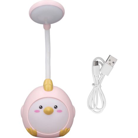 Niedliche Led-schreibtischlampe Für Studenten, Sanftes Licht, 360° Verstellbar, Usb-aufladbar, Rosa Nachtlicht Für Schlafzimmer Oder Studentenwohnheim