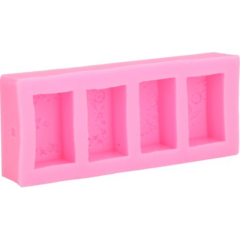 Silikonform Mit 4 Blumen Für Seife, Kuchen, Pudding Und Dekoration