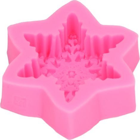 3d-schneeflocken-silikonformen, Antihaftbeschichtet Und Langlebig Zum Backen, Für Schokolade Und Süßigkeiten