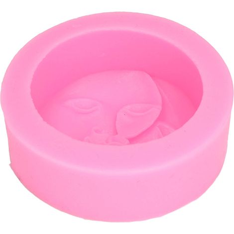 Silikonform Für Handgemachte Seife – Runde Mondgesichtsform Für Schokolade Und Fondant