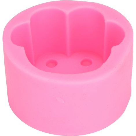 Wiederverwendbare, Flexible Silikonform Für Katzen- Und Hundepfotenabdrücke Zur Diy-kuchendekoration – Rosa Modell 3